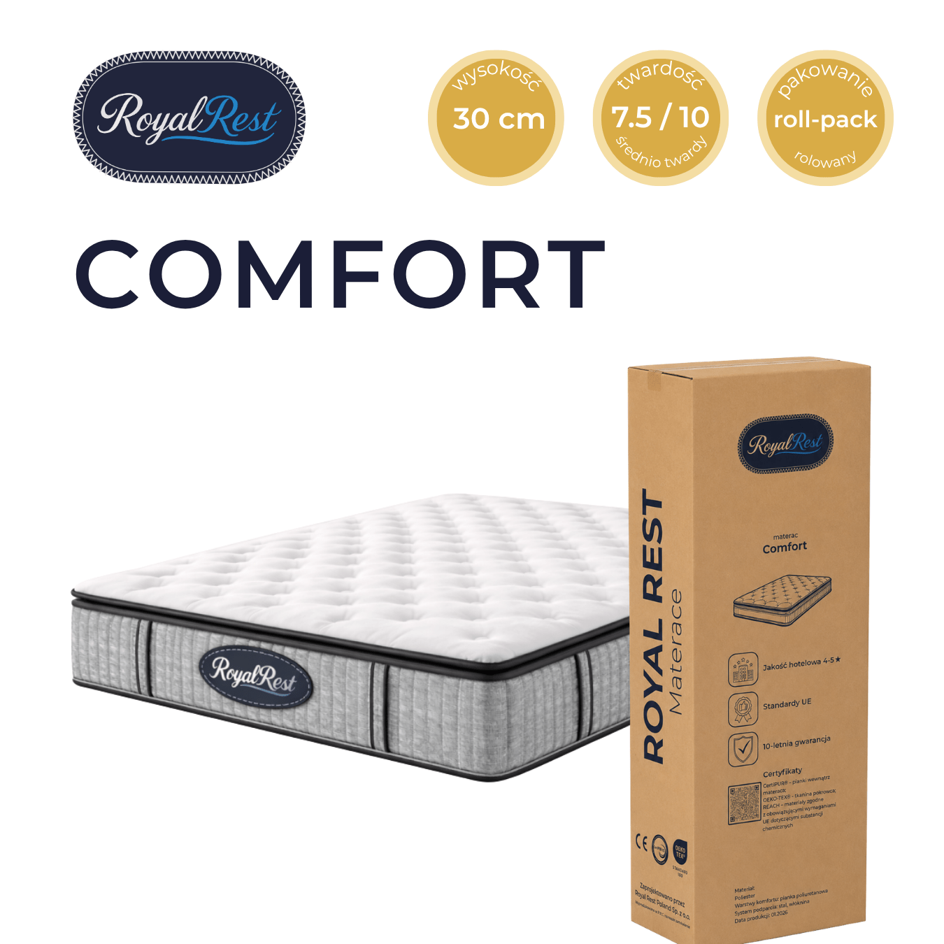 materac komfort royal rest