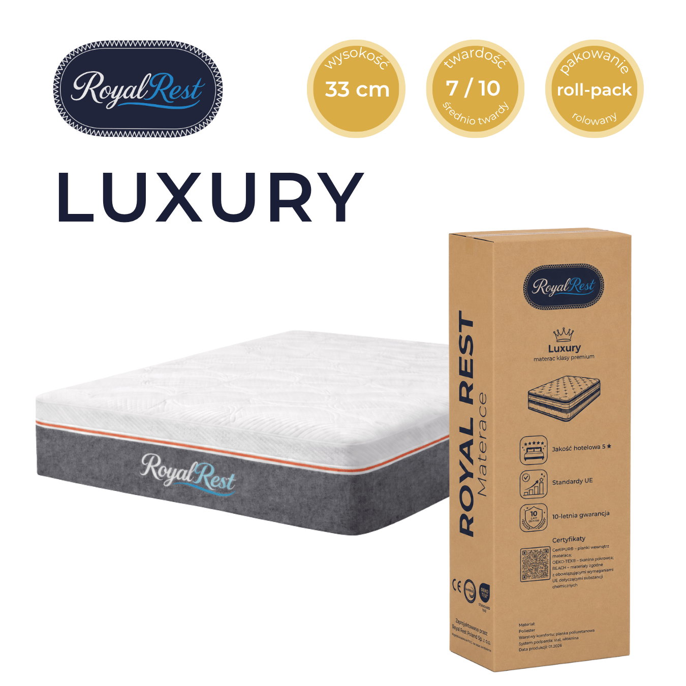 luxury materac royal rest